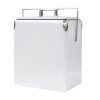 White 17L Metal Cooler Boxes